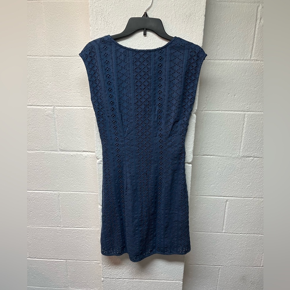 Free People Blue Sheath Mini Dress Sleeveless